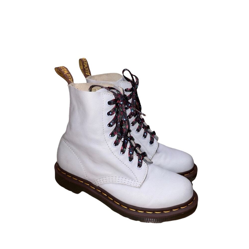 Dr. Martens 1460 PASCAL GRAY Leather Combat Boots    Size: US 7 Ladies